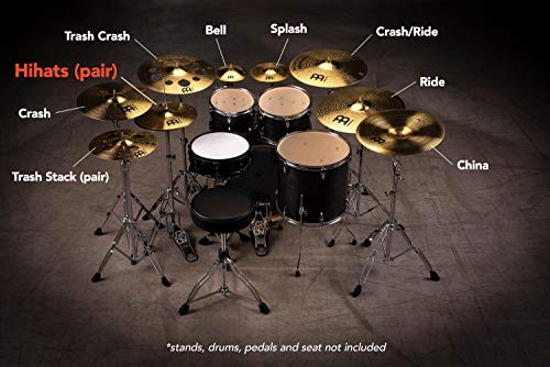 Cymbal Pair – HCS Traditional Finish Brass for Drum Set