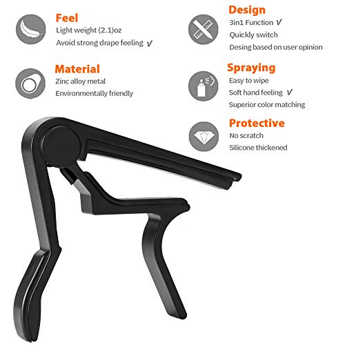 Guitar Capo, for 6 String Acoustic and Electric Guitars