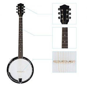 Professional Wood Metal 6-string Banjo Beginner Kit - Image 5