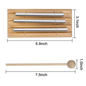 Meditation Trio Chime, EONLION Three Tone Solo Percussion Instrument - Image 3
