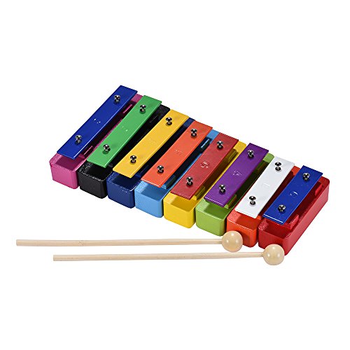 Colorful 8 Note Glockenspiel Resonator Bells Set