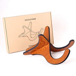 Wooden Ukelele Stand Holder with Ukulele strap - Image 3