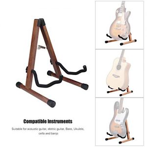 Wooden A-Frame Guitar Stand Acoustic Floor Acoustic Guitar - Image 4