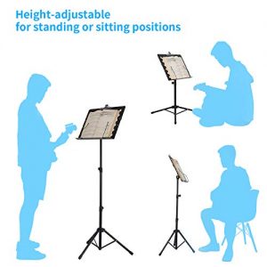 Music Stand EXJOY Sheet Stand Collapsible for Orchestra - Image 5
