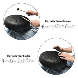 13 Notes Lotus Hand Steel Pan Drum w/Drum Hammer - Image 4