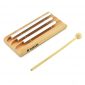 MUSICUBE Meditation Chime with 3 Tone (C-E-G) Wooden Hand-held Percussion Zenergy Chimes for Classroom Management, Yoga, Meeting and Sound Therapy, Chime Mallet Included