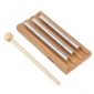 Meditation Chime Trio, Eastar 3 Tone Yoga Bell Energy Chime Three Tone for Classroom Management with Mallet and Cloth Bag Percussion Instrument for Prayer Eastern Energies Mindfulness