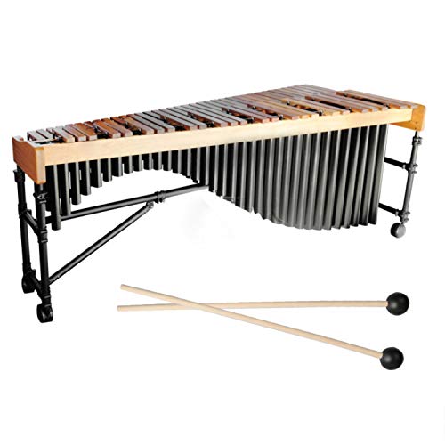 UNIME 2 Pairs Keyboard Marimba Mallets Wood Handle