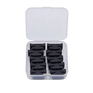 WANDIC Rubber Pick Holder, 10 Pcs Black Rubber Guitar Pick - Image 6