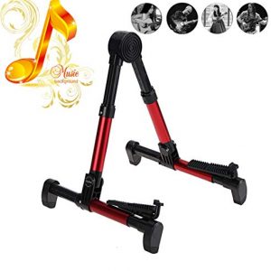 ZBSPM Guitar Stand, A-Frame Acoustic Guitar Stand Guitar Floor Holder for Electric Bass/Cello/Banjo/Mandolin/Ukulele Guitar Men Kids Unique Accessories Gifts/Guitar Learning System
