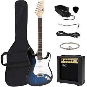 Full Size Beginner Electric Guitar Starter Kit w/Case