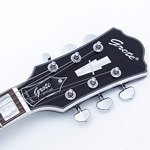 GROTE Jazz Electric Guitar Water Ripple Semi-Hollow