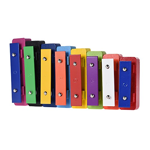 Colorful 8 Note Glockenspiel Resonator Bells Set