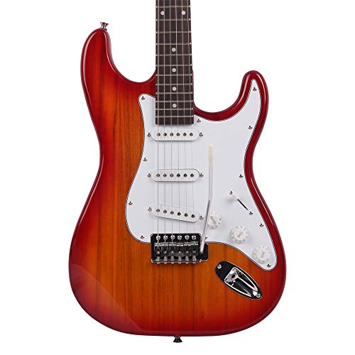 ZTDM 39" Rosewood Fingerboard Electric Guitar – Perfect for Beginners and Hobbyists | Sundown Pink with Gigbag & Accessories