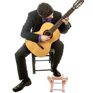ammoon Guitar Foot Rest Foldable Solid Beech Wood Footstool - Image 6