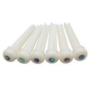 Blisstime 6 String Acoustic Guitar Bone Bridge Saddle and Nut - Image 4