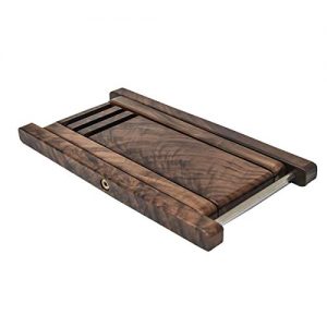 Guitar Playing Experience with our Black Walnut Wood Guitar Footstool - Image 3