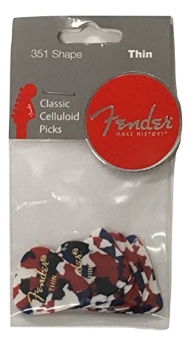 Fender Shape Classic Picks (12 Pack) for electric guitar