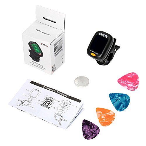 Clip On Guitar Tuner For All Instruments, Ukulele, Guitar