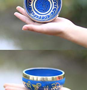 Tibetan Singing Bowl Set ~ Handmade Design - Image 2