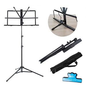 EastRock Folding Dual Use Music Stand for Sheet Music - Image 6