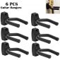 Guitar Wall Mount Hanger 6 Pack, Guitar Hanger Wall Hook Holder