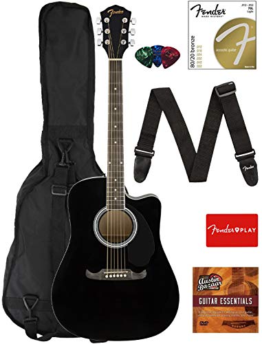Fender Dreadnought Cutaway Acoustic-Electric Guitar -