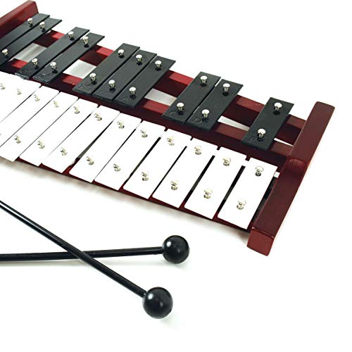 Glockenspiel Xylophone with 25 Metal Keys for Adults and Kids Sale ⋆ ...