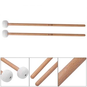 2Pcs Snare Drum Timpani Stick Mallet Soft Felt Mallet - Image 5
