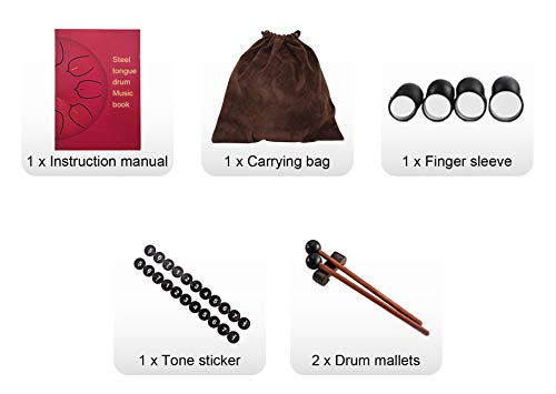 Handpan Drum with Bag Steel Tongue Drum