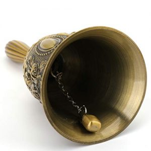 Suwimut 2 Pack Hand Bell, Multi-Purpose Brass Service Call Bell - Image 5