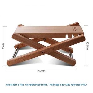 NUZAMAS Adjustable Solid Wood Guitar Footstool - Image 4