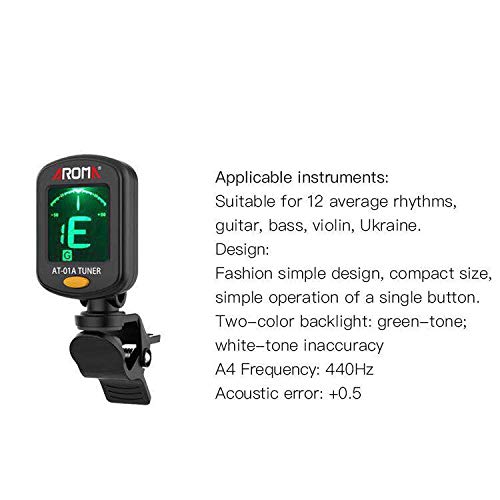 Clip On Guitar Tuner For All Instruments, Ukulele