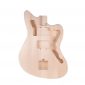 Muslady MZB-T DIY Electric Guitar Unfinished Body Guitar Barrel Blank Basswood Guitar Body Replacement Parts for Mustang Guiatrs