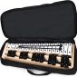 Glockenspiel Xylophone, Percussion Instrument with Wood Base and 27 Metal Keys