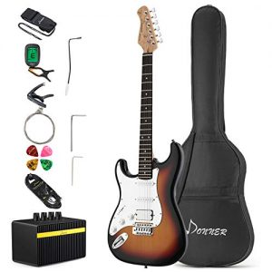 Solid Body 39 Inch Left Handed Full-Size Electric Guitar Kit