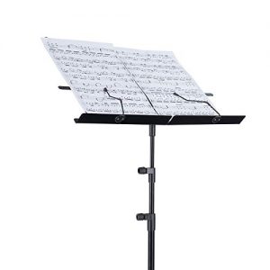 EastRock Folding Dual Use Music Stand for Sheet Music - Image 3