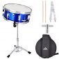 EASTROCK Snare Drum(Blue) Set 14 X 5.5 inch with Backpack