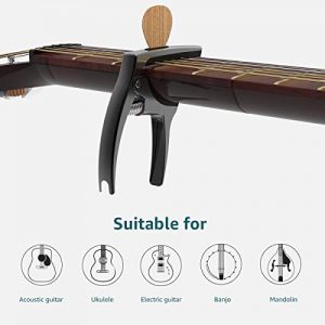 Guitar Capo 3 in 1 Zinc Alloy Metal Capo for Acoustic - Image 3