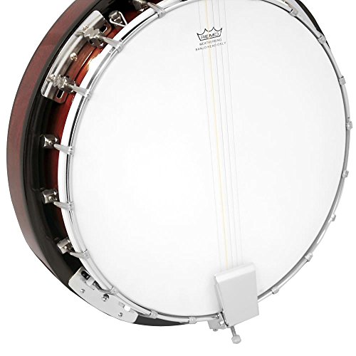 5-String Geared Tunable Banjo with White Jade Tune Pegs & Rosewood