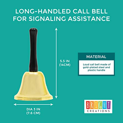 Bright Creations Hand Bell, Call Bell for Signaling Assistance