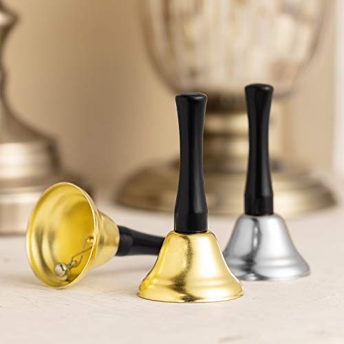 12 Pieces Metal Hand Bells Call Bell Service Hand Bells