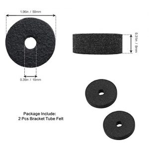 Hi Hat Cup Felt Cymbal Sleeves with Base Wing Nuts Cymbal Washer and Drum Keys for Drum Set - Image 2