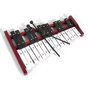 Glockenspiel Xylophone with 25 Metal Keys for Adults and Kids