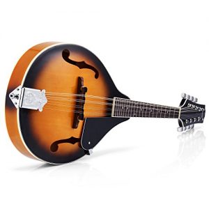 Donner A Style Mandolin Instrument Sunburst Mahogany - Image 7