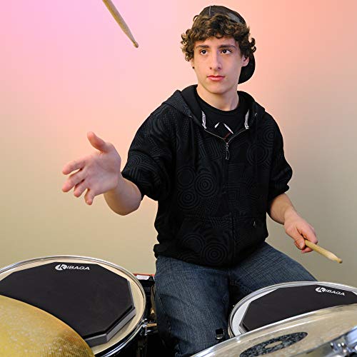 12-Inch Double Sided Drum Practice Pad – Silent Snare Rebound Pad for Beginners & Pros 🥁🎵