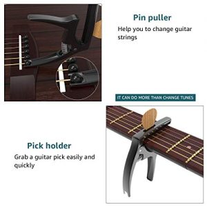 Guitar Capo 3 in 1 Zinc Alloy Metal Capo for Acoustic - Image 2