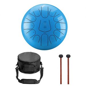 Niome 12 Inch Steel Tongue Drum 13 Notes w/Travel Bag