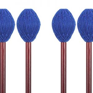 Hard Yarn Head Keyboard Marimba Mallets with Maple Handle