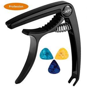 Quick-Change Capo for Acoustic and Electric Guitar, Ukulele, Bass